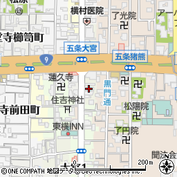 京都左官協同組合周辺の地図