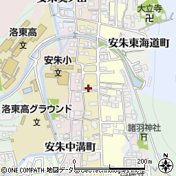 京都府京都市山科区安朱馬場ノ西町29-2周辺の地図