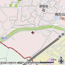 滋賀県草津市南笠町1396-2周辺の地図