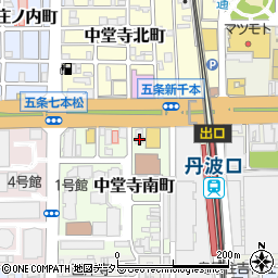 京都府京都市下京区中堂寺南町126周辺の地図