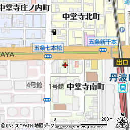 京都府京都市下京区中堂寺南町102周辺の地図
