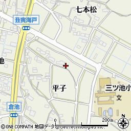 愛知県東海市加木屋町平子32周辺の地図