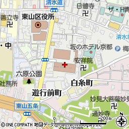 京都府庁健康福祉部　家庭支援総合センター周辺の地図