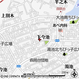 愛知県知多郡東浦町森岡下今池1-54周辺の地図