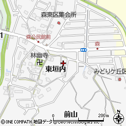 京都府亀岡市篠町森東垣内16周辺の地図