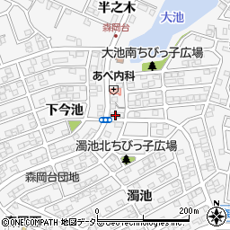 愛知県知多郡東浦町森岡下今池1-117周辺の地図