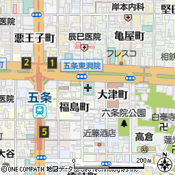 ベッセルホテルカンパーナ京都五条周辺の地図