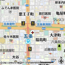 京都府京都市下京区上平野町周辺の地図