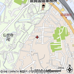 滋賀県大津市湖城が丘35-19周辺の地図