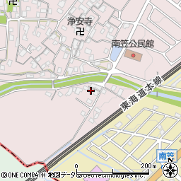 滋賀県草津市南笠町1406-2周辺の地図