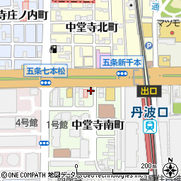 京都府京都市下京区中堂寺南町61周辺の地図