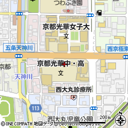 京都光華高等学校周辺の地図