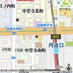 京都府京都市下京区中堂寺南町60周辺の地図