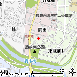 愛知県岡崎市東蔵前町前田83周辺の地図