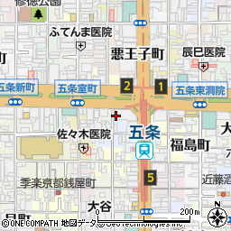 三菱ＵＦＪ銀行五条 ＡＴＭ周辺の地図