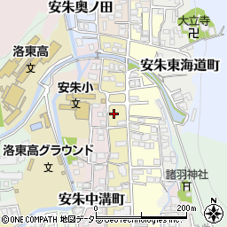 京都府京都市山科区安朱馬場ノ西町29周辺の地図