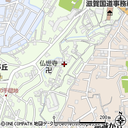 滋賀県大津市竜が丘7-18駐車場周辺の地図