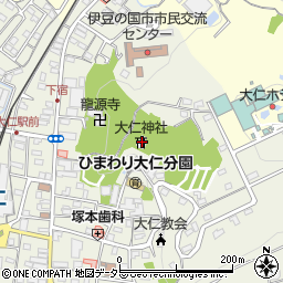 大仁神社周辺の地図