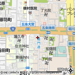京都府京都市下京区柿本町594-26周辺の地図