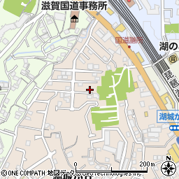 滋賀県大津市湖城が丘39周辺の地図