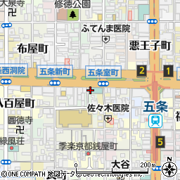 京都府京都市下京区東錺屋町184周辺の地図