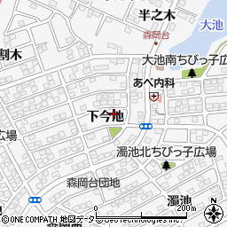 愛知県知多郡東浦町森岡下今池1-59周辺の地図