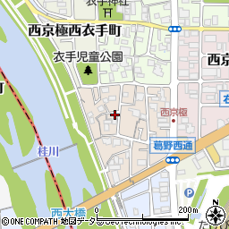 京都府京都市右京区西京極南衣手町22周辺の地図