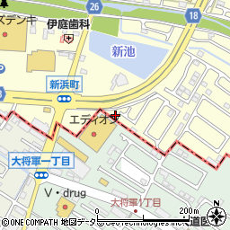 滋賀県草津市新浜町448周辺の地図