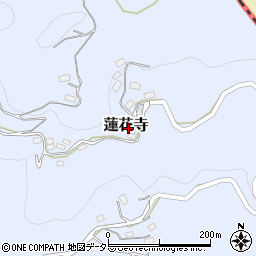 岡山県美作市蓮花寺周辺の地図