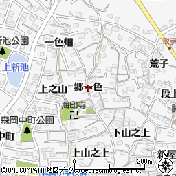 愛知県知多郡東浦町森岡郷一色周辺の地図