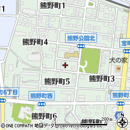愛知県刈谷市熊野町周辺の地図