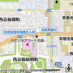 京都府京都市右京区西京極新明町41周辺の地図