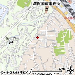 滋賀県大津市湖城が丘38-15周辺の地図