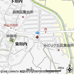 京都府亀岡市篠町森東垣内1-14周辺の地図
