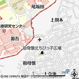 愛知県知多郡東浦町森岡祖母懐18周辺の地図