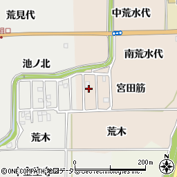 京都府亀岡市曽我部町南条宮田筋周辺の地図