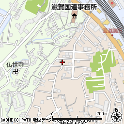 滋賀県大津市湖城が丘38周辺の地図