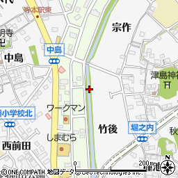上内橋周辺の地図