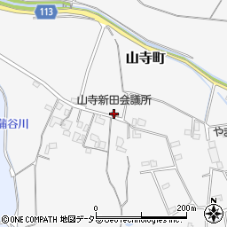 山寺新田会議所周辺の地図