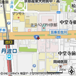 京都府京都市下京区中堂寺壬生川町周辺の地図