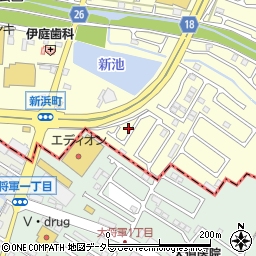 滋賀県草津市新浜町463-18周辺の地図