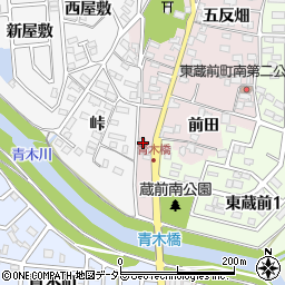 愛知県岡崎市東蔵前町火打山38周辺の地図