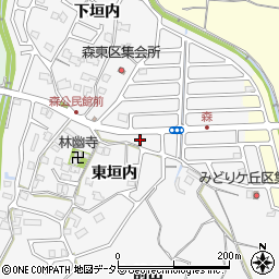 京都府亀岡市篠町森東垣内1-8周辺の地図