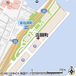 三重県四日市市浜園町周辺の地図