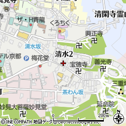 古京庵周辺の地図