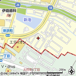 滋賀県草津市新浜町464-4周辺の地図