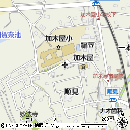愛知県東海市加木屋町順見周辺の地図