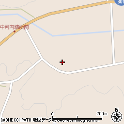 愛知県新城市作手中河内井戸下周辺の地図
