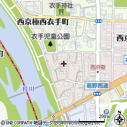 京都府京都市右京区西京極南衣手町7周辺の地図