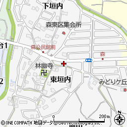 京都府亀岡市篠町森東垣内1-5周辺の地図